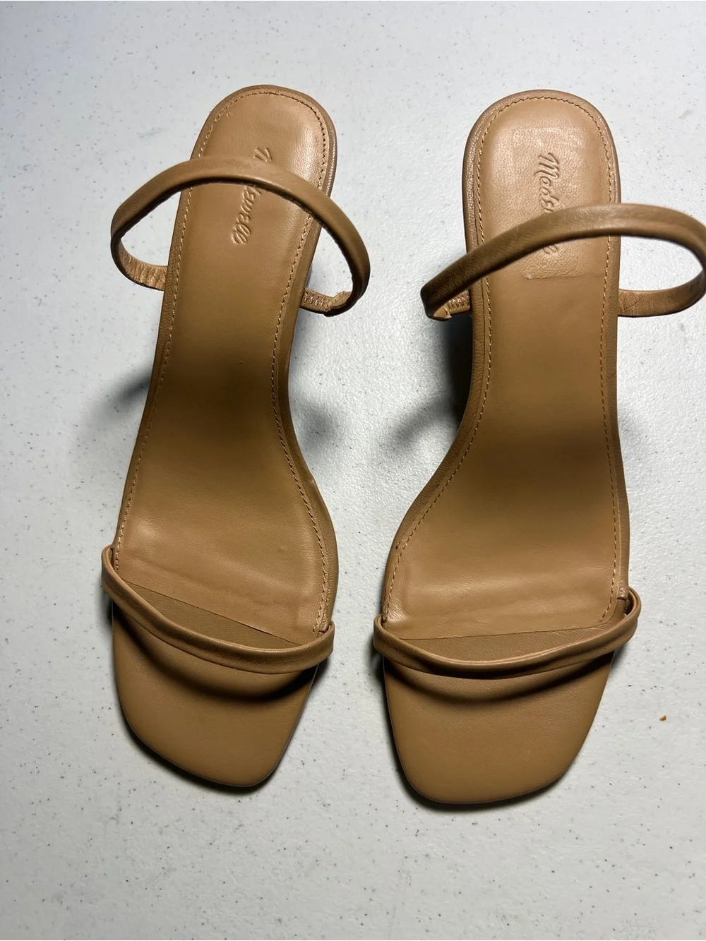 Madewell The Kimmy Wedge Camel Sandal
